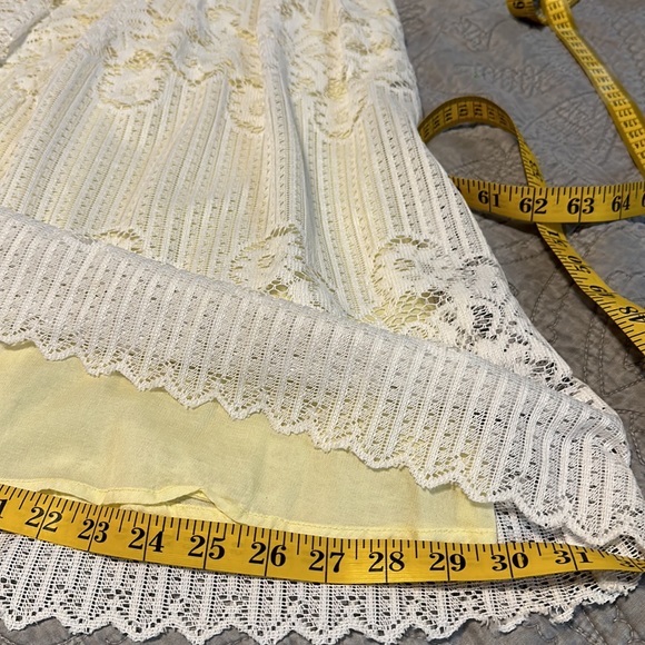 Free People White and Yellow Lace Dress - Picture 11 of 12